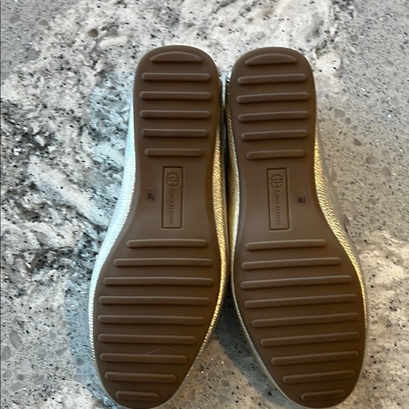 NWOT Giani Bernini Metallic Gold Loafers 7 - Picture 5 of 5